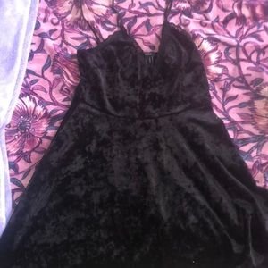 Black Forever 21 Velvet Dress